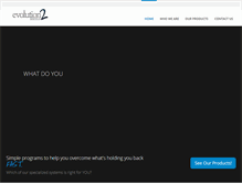 Tablet Screenshot of evolution2media.com